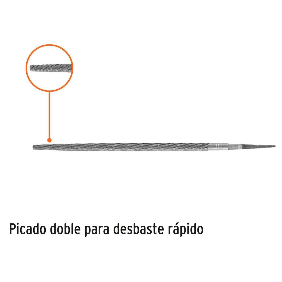 TRUPER - Lima redonda bastarda 12" sin mango truper 15193