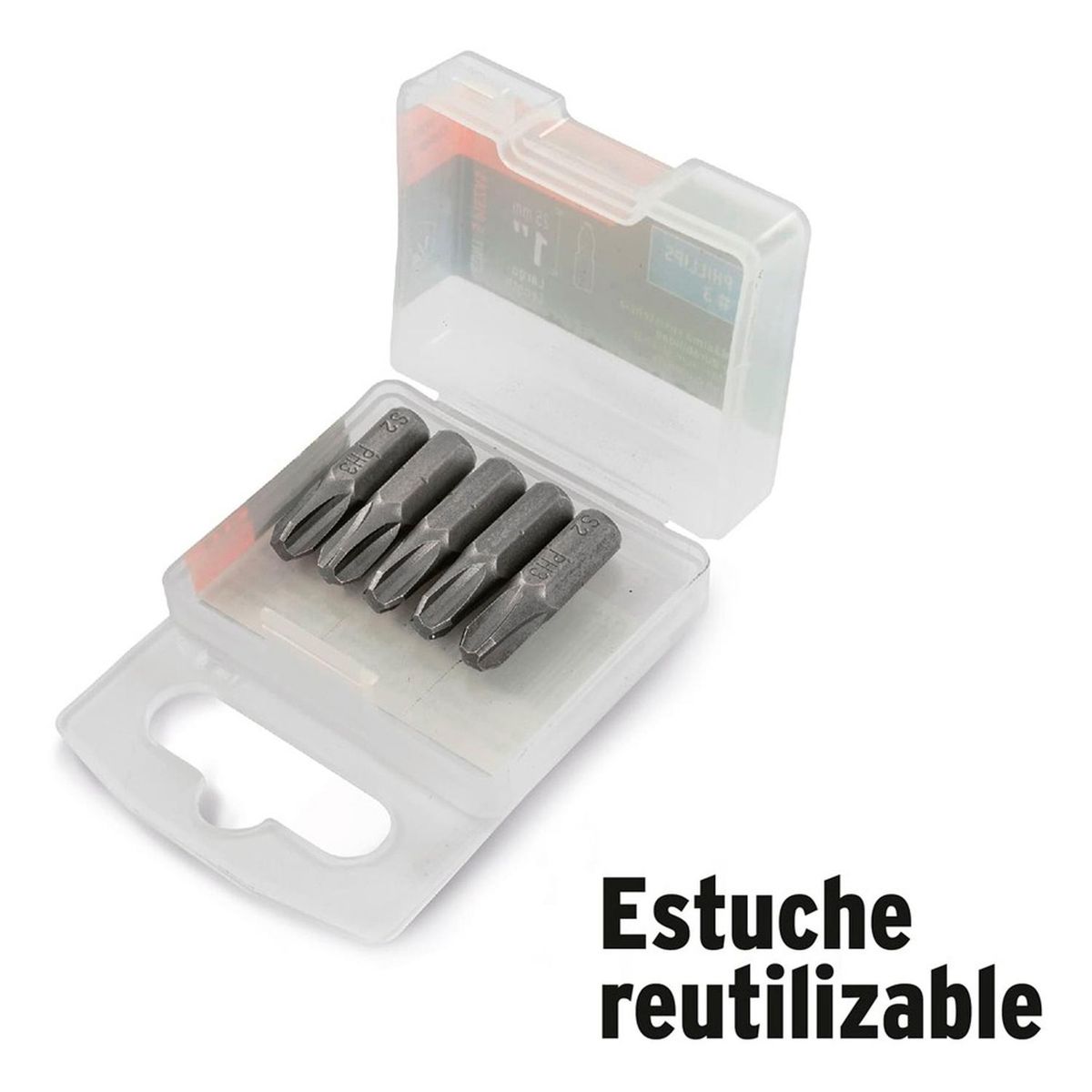 TRUPER - Set Punta Para Desarmador 5pz Ph1 Largo 1 Truper 12140