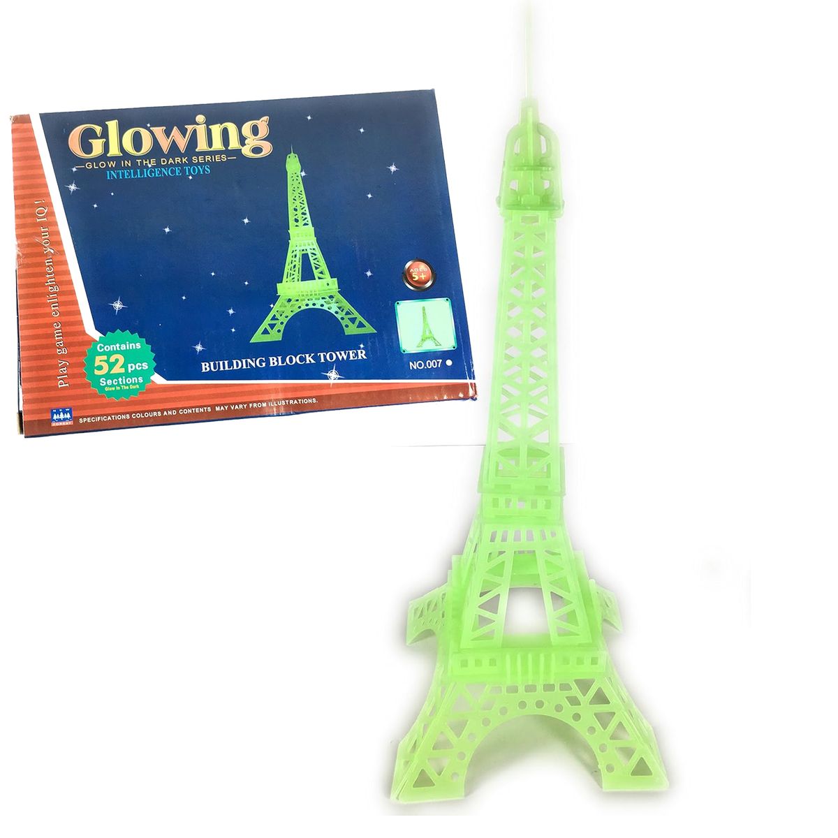 GENERICO - Rompecabeza de Edificio 3D Luz nocturna 52Pcs