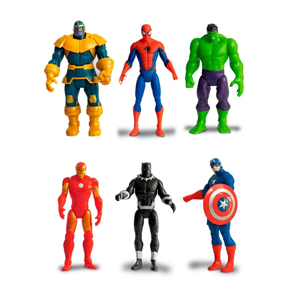 MARVEL - SET DE FIGURAS ARTICULABLES Y DE JEBE DE AVENGERS