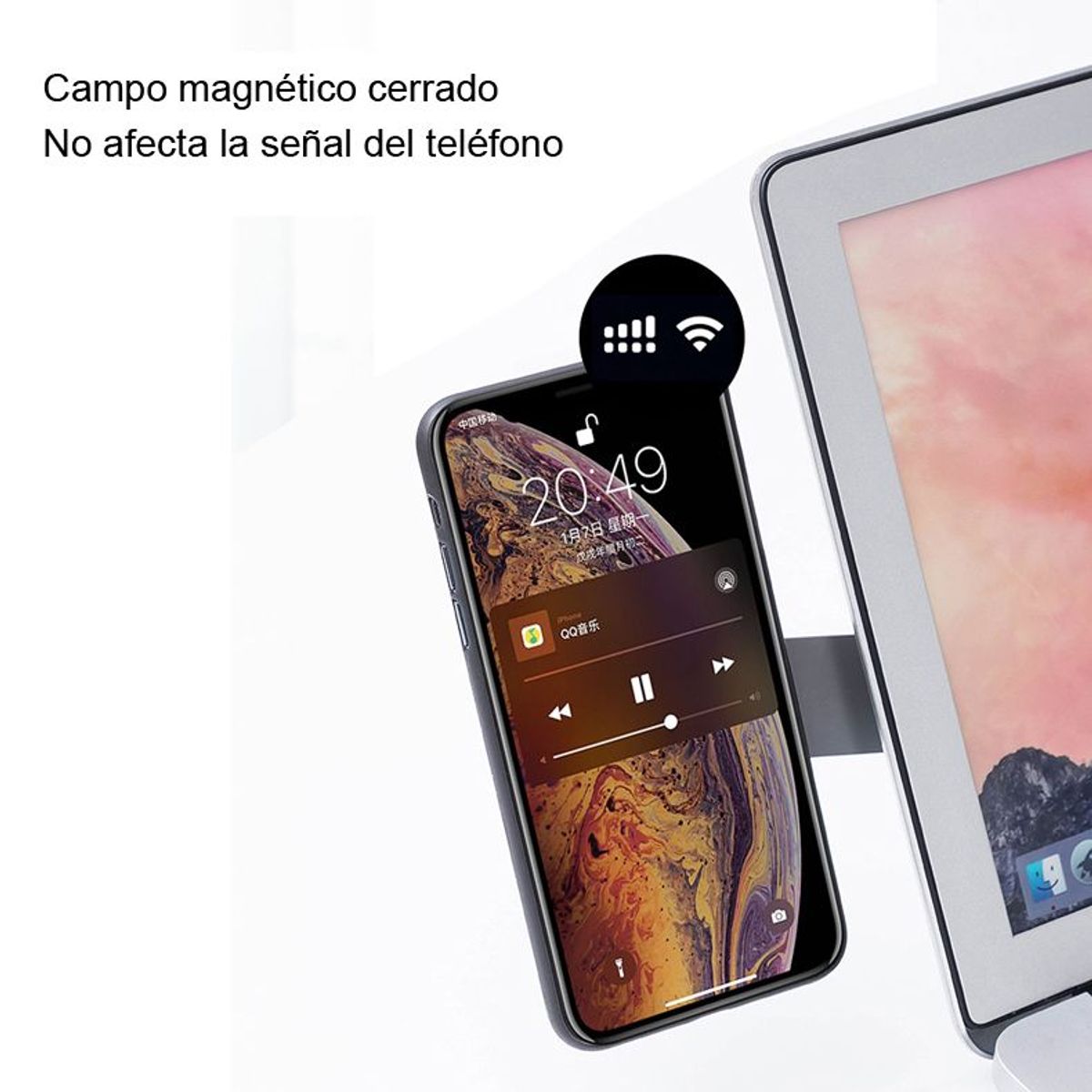 SM - Soporte Magnético de Celular para Laptop - Escritorio