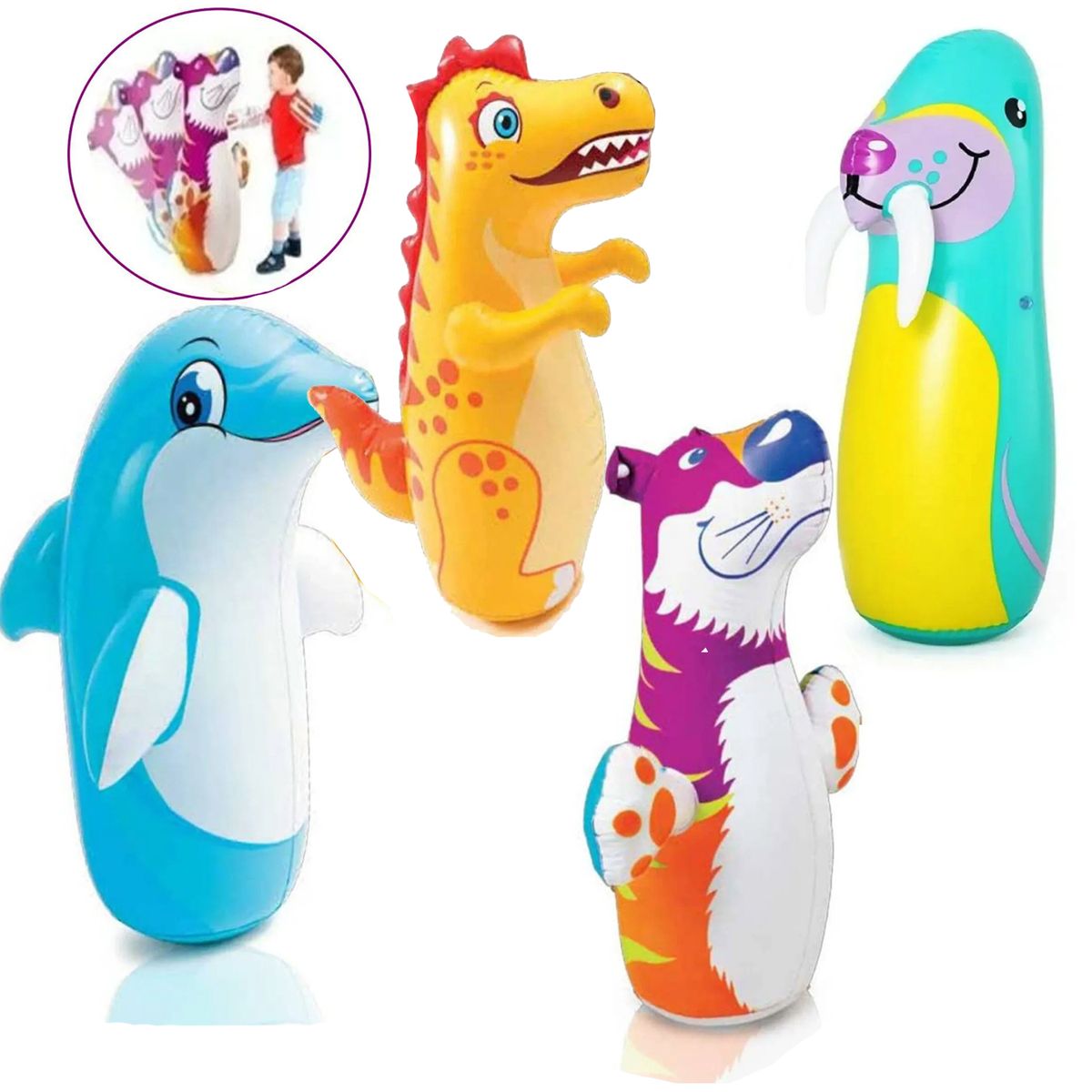 INTEX - Porfiado Inflable de Animales para Niños Aleatorio