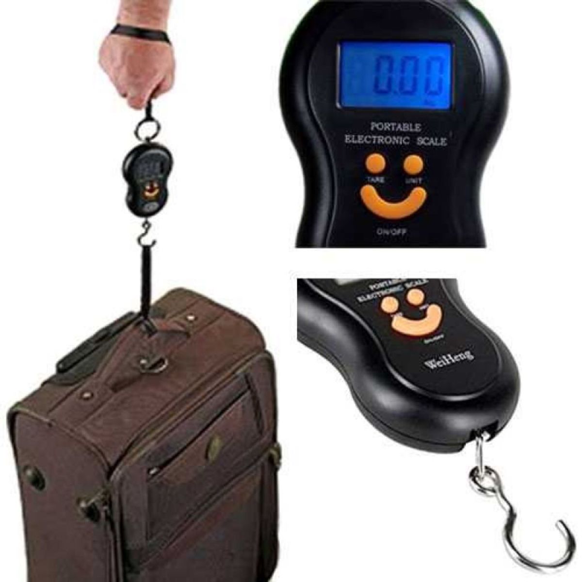 GENERICO - Balanza De Mano Digital Lcd 50kg Bascula Profesional Maletas