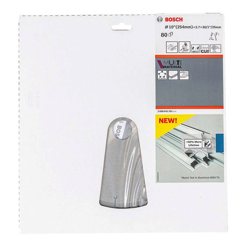 BOSCH - Disco sierra 10" bosch multimaterial de 80 dientes