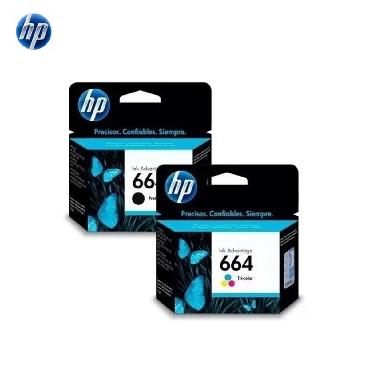 HP - Kit de cartuchos HP 664 color (F6V28AL) y negro (F6V29AL)