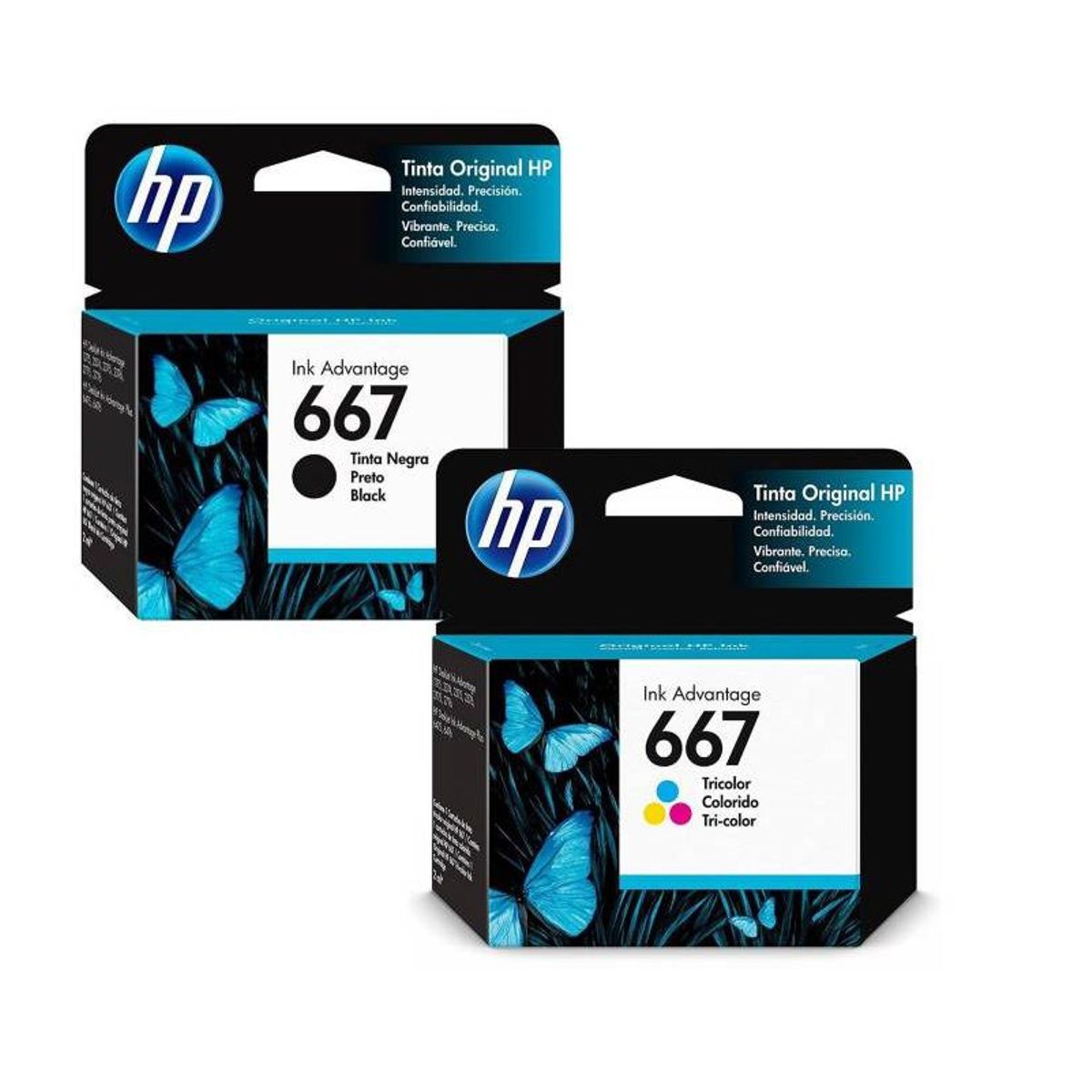 HP - Kit de Tinta Hp 667 Negro Y Tricolor-(3YM78AL)-(3YM79AL)
