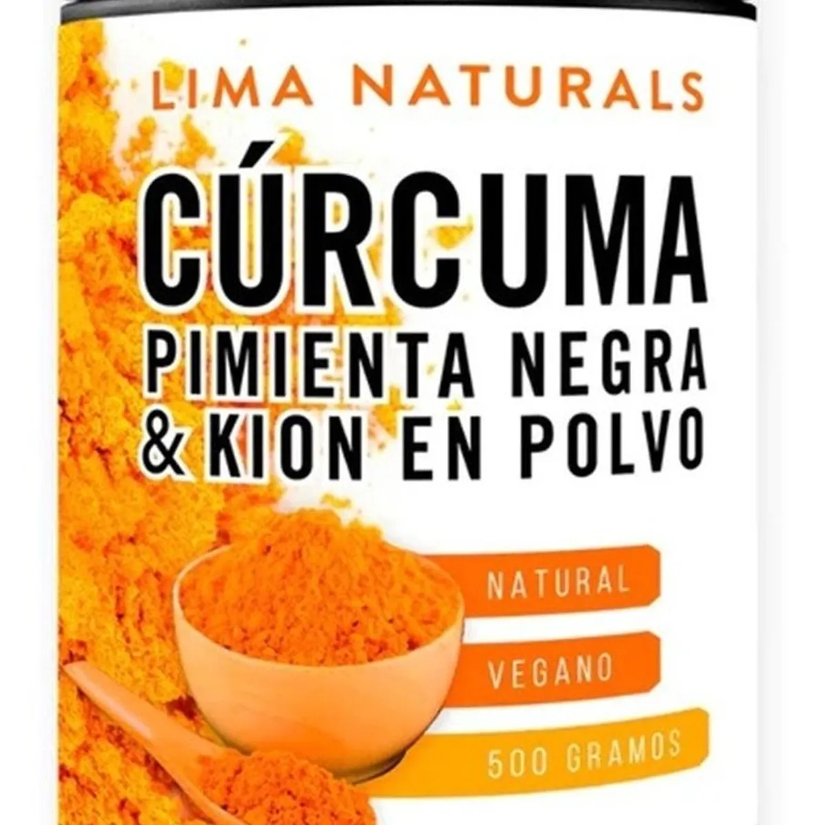 LIMA NATURALS - Cúrcuma Pimienta Negra  Kion en polvo - 500g - Lima Naturals