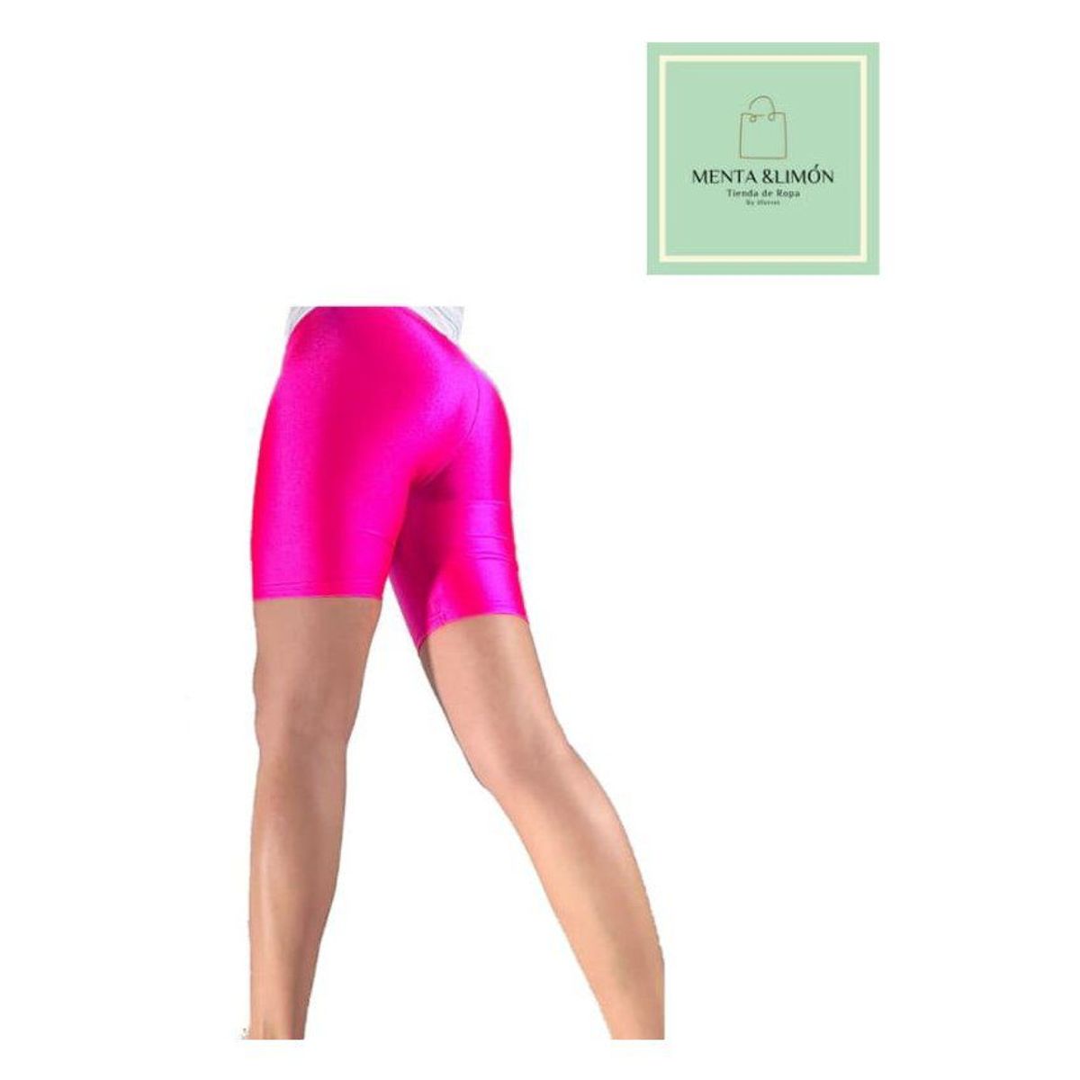 GENERICO - Biker lycra short pantaloneta corto fucsia
