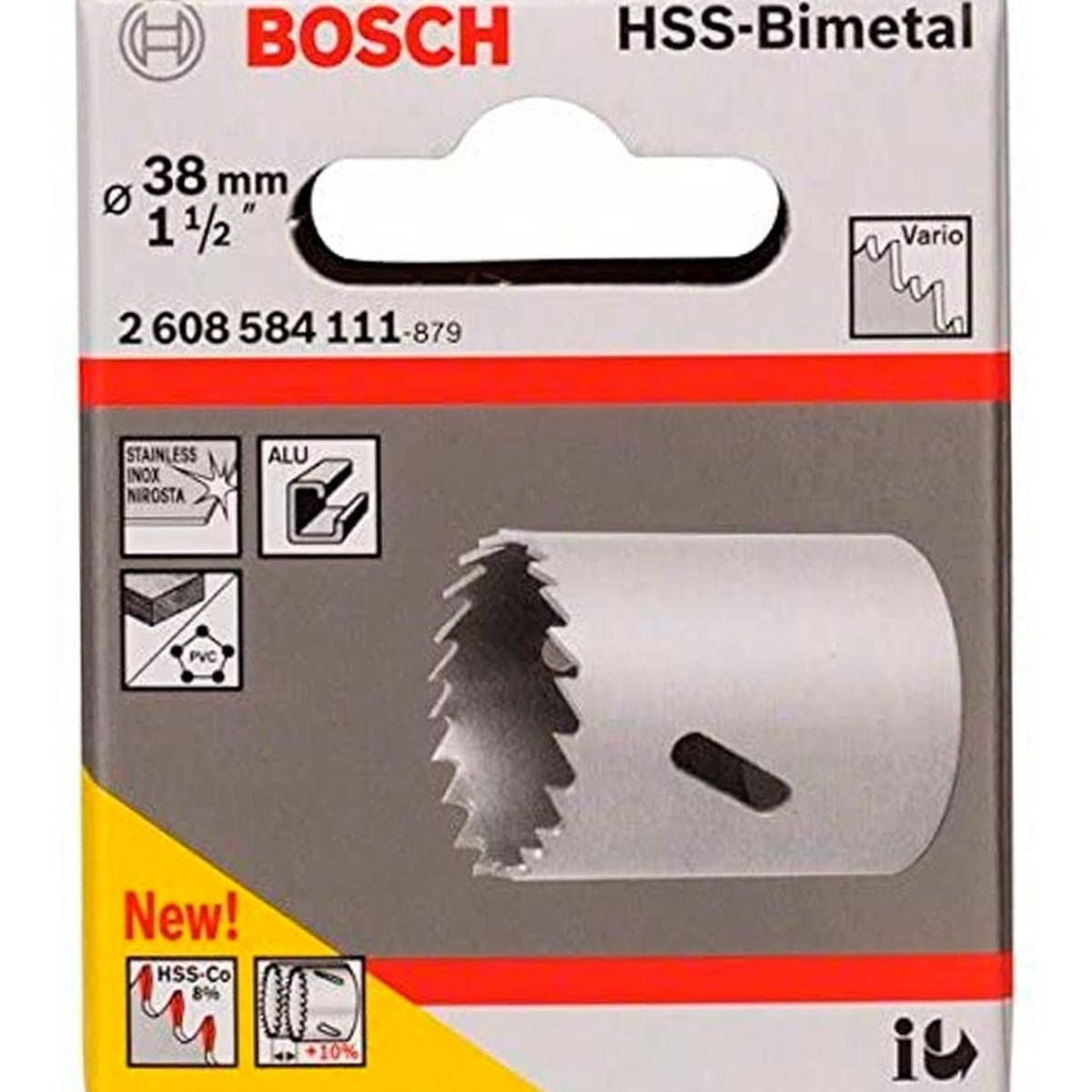 BOSCH - Sierra bosch copa cobaltada bimetal 38mm  1-1/2"