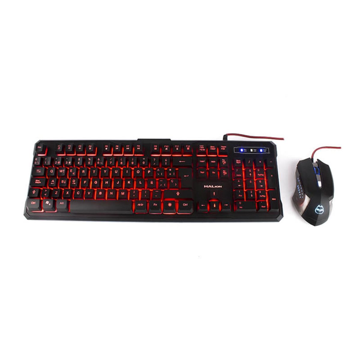 HALION - Kit Teclado/Mouse  Halion HA-515C Odin Gamer Retroiluminado