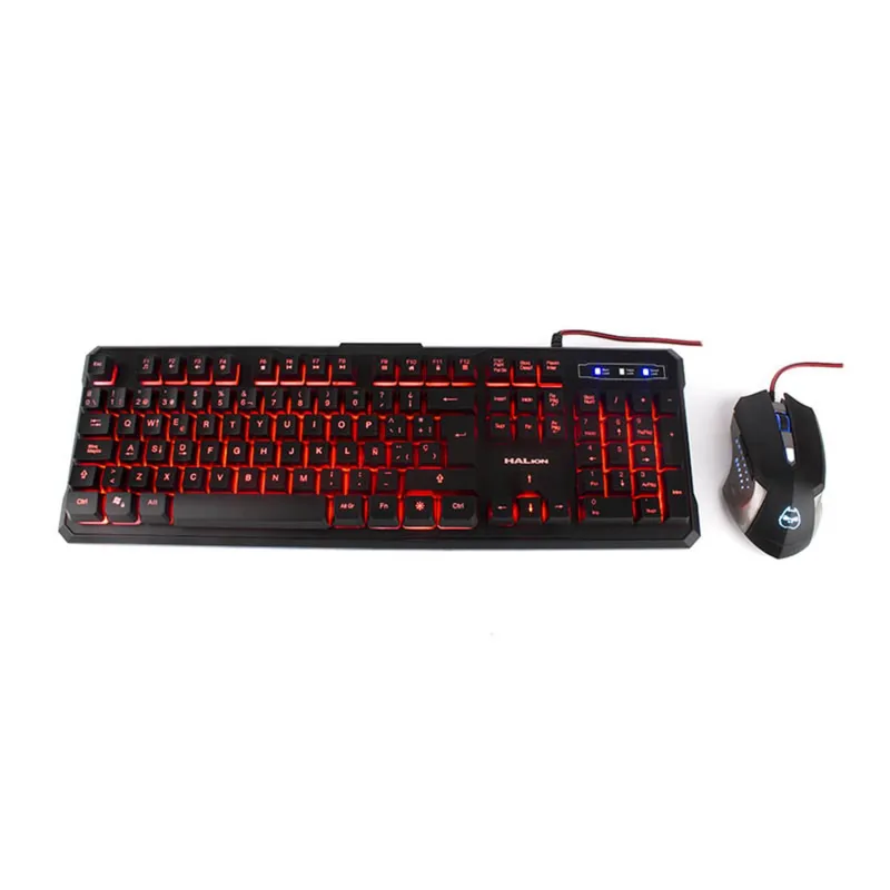 HALION - Kit Teclado/Mouse  Halion HA-515C Odin Gamer Retroiluminado