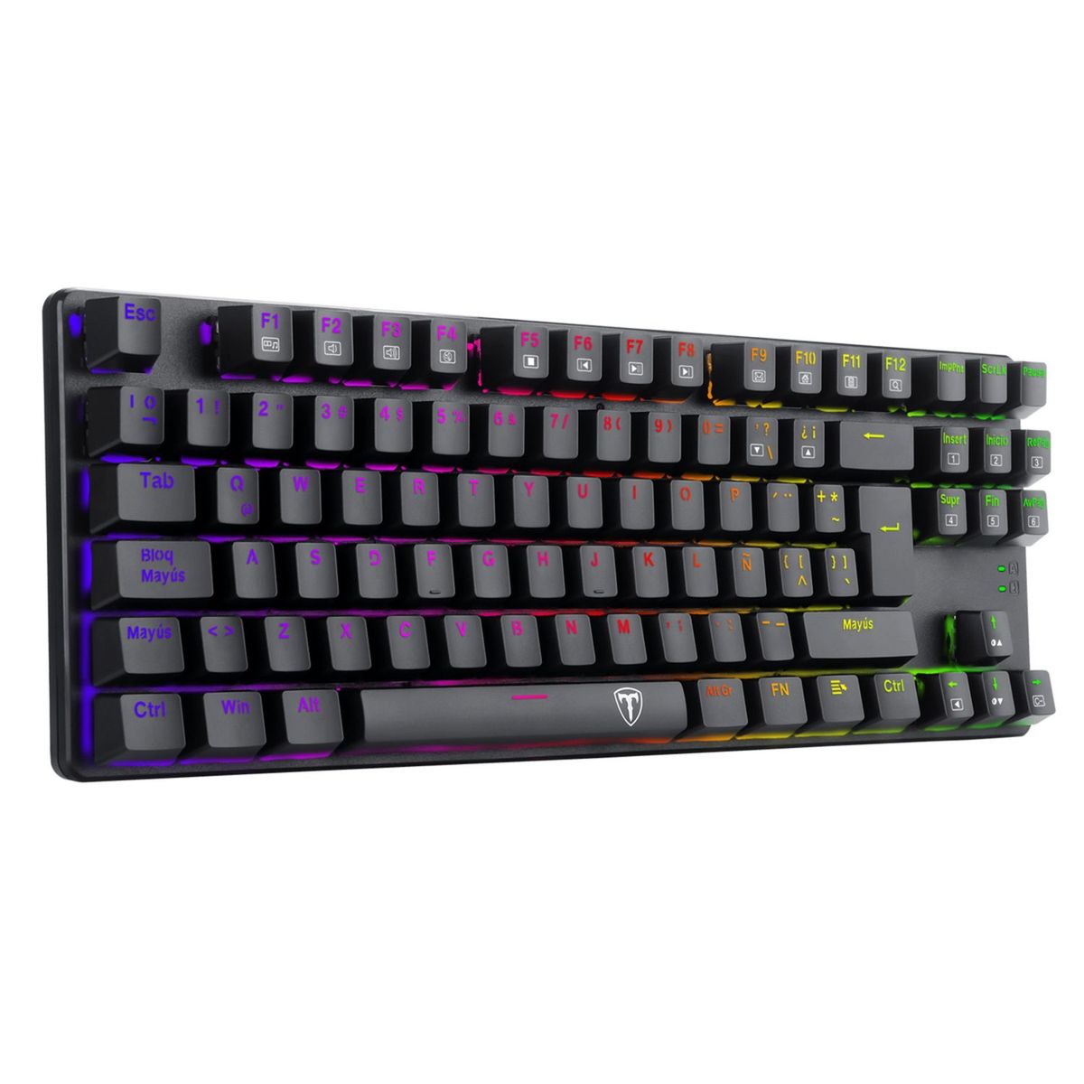 T DAGGER - Teclado MecanicoT-Dagger  T-TGK315-RD SP BORA RGB, Negro red switch