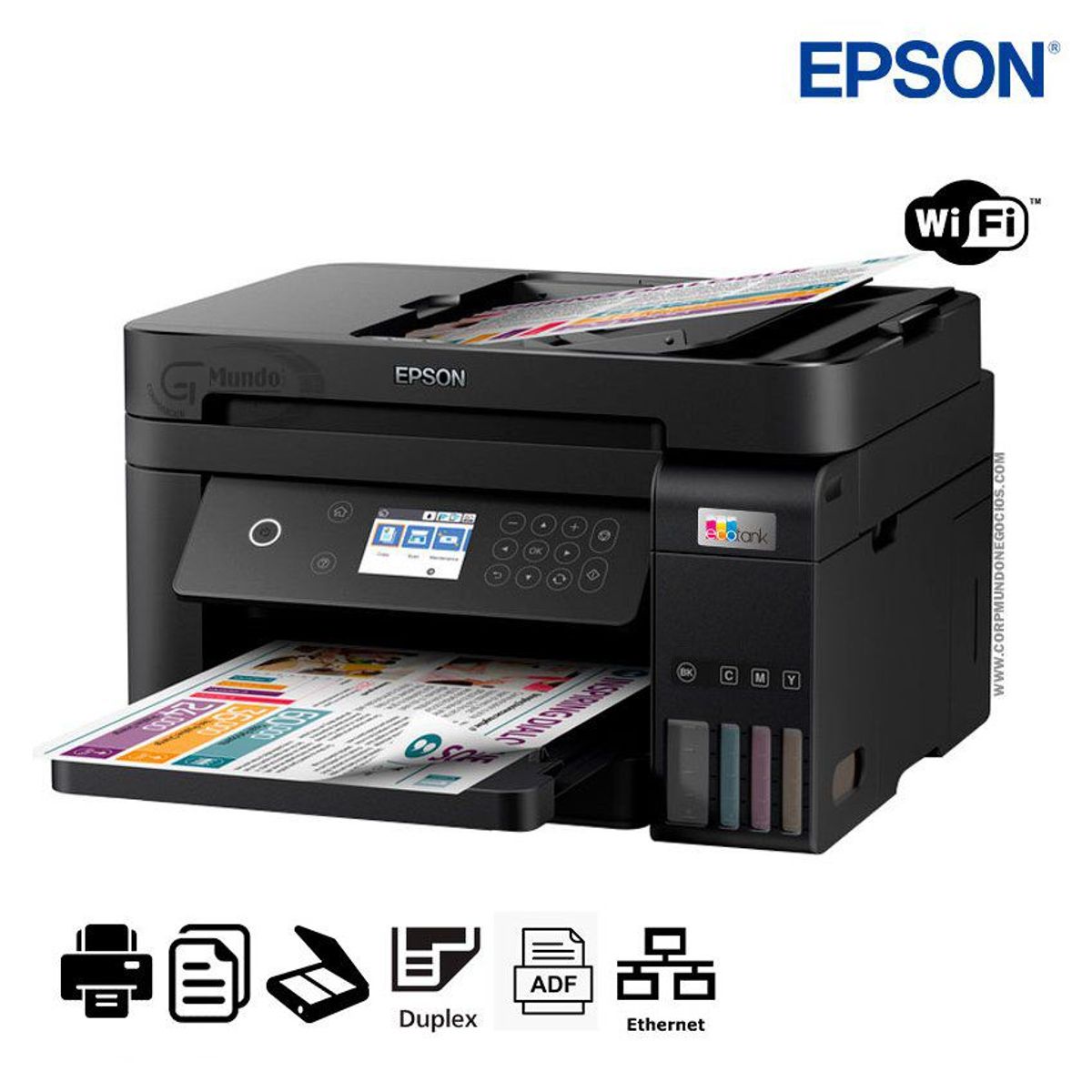 EPSON - Impresora epson l6270 multifuncional eco tank wifi duplex
