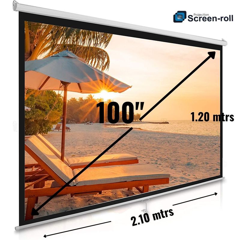 SCREEN ROLL - Ecran Pantalla de Proyección SCREEN ROLL 100 formato 169 FULL HD