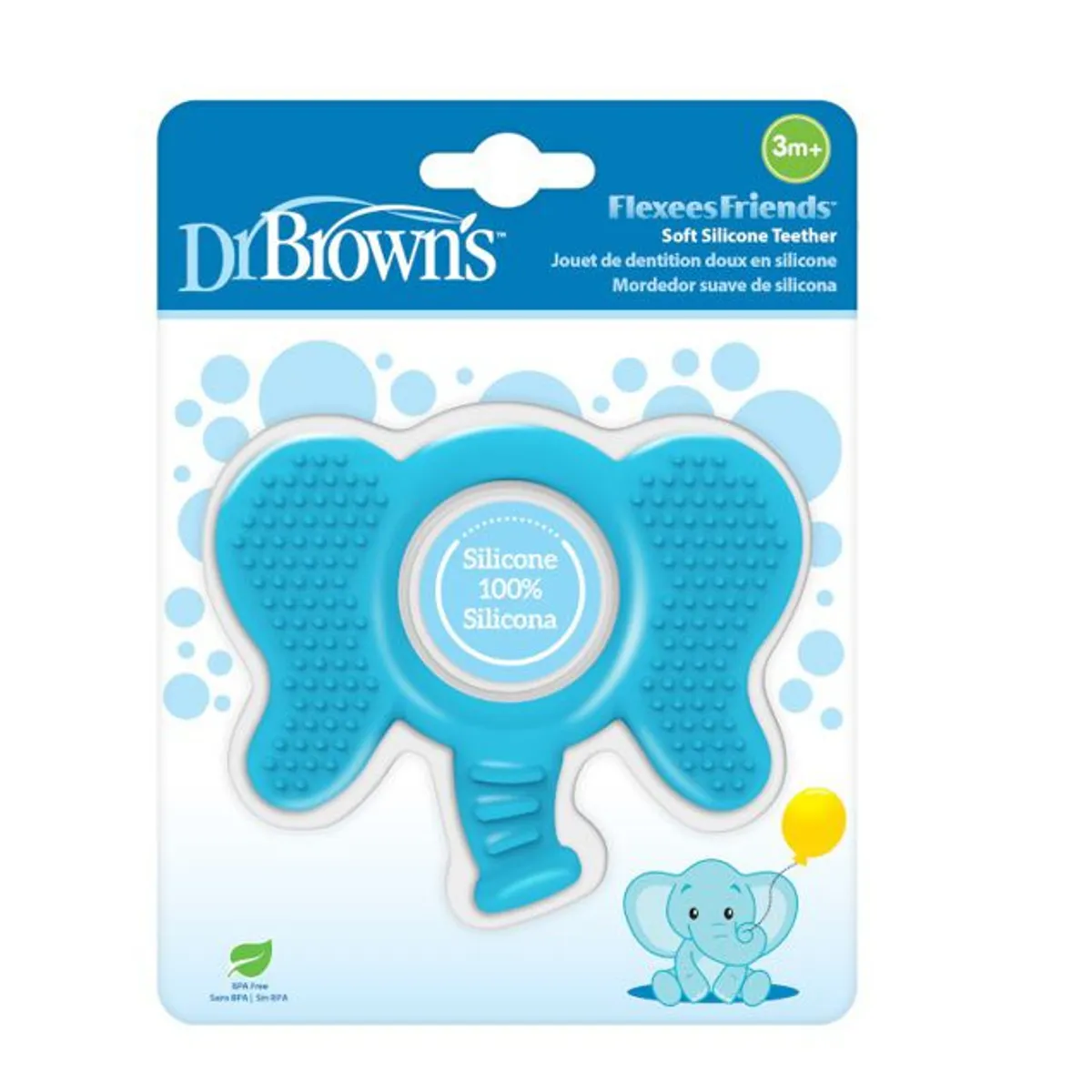 DR BROWNS - Mordedor Elefante Flex color Azul