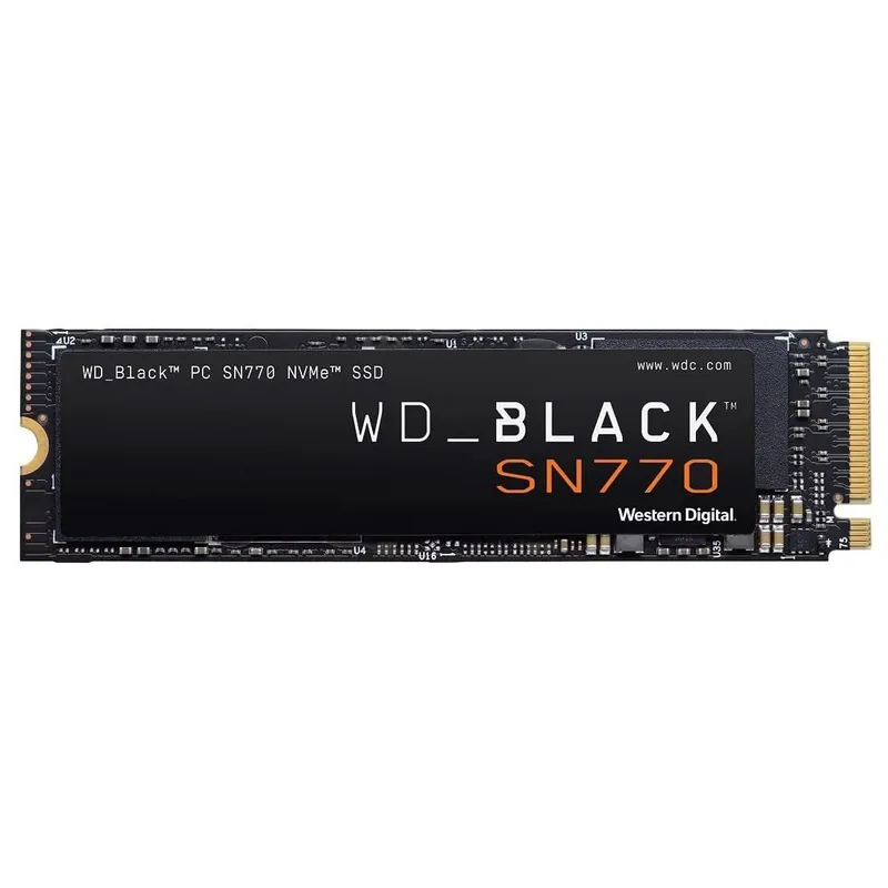 WESTERN DIGITAL - WD Black Disco Sódo SSD 1TB SN770 NVMe Gaming Gen4 PCIe - WDS100T3X0E