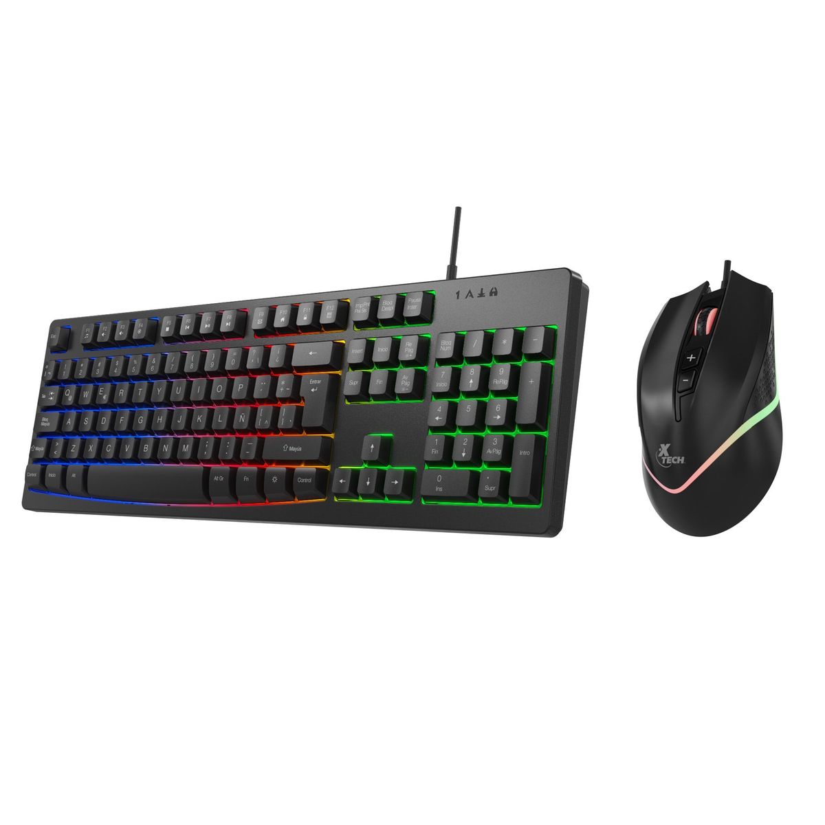 XTECH - Xtech Antec Kit Teclado y Mouse Gamer Wired Multimedia - XTK-530S