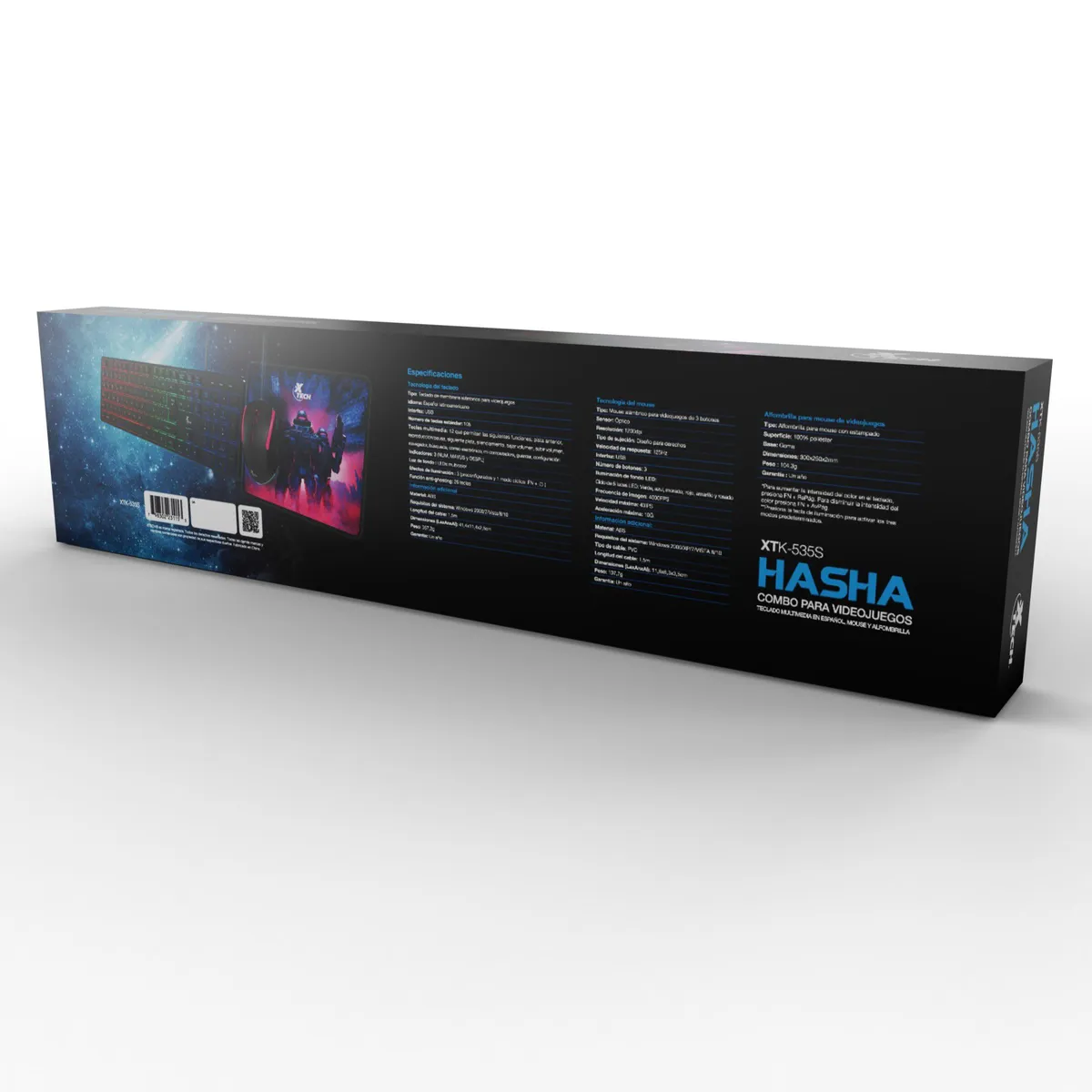 XTECH - Xtech Antec Kit Teclado y Mouse Gamer Wired Multimedia - XTK-530S