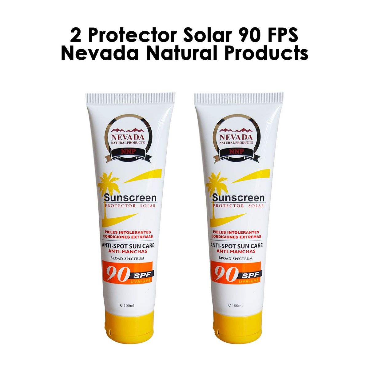 NEVADA NATURAL PRODUCTS - 2 Protector Solar 90 FPS Nevada Natural Products.