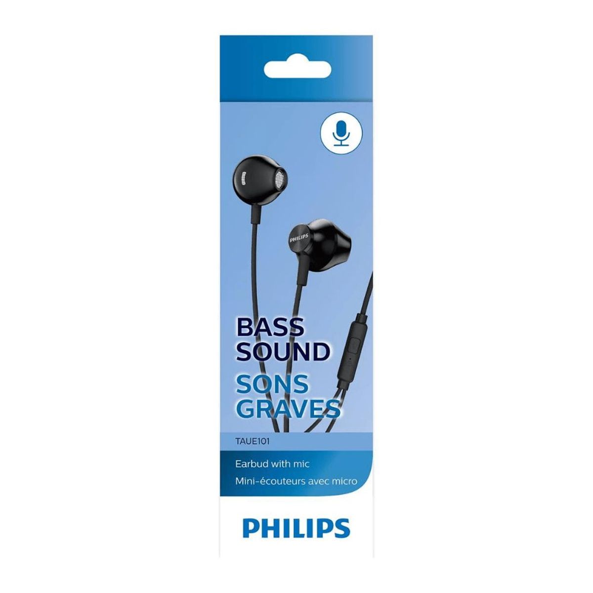 PHILIPS - AUDIFONO CMICROFONO PHILIPS IN-EAR BLACK TAUE101BK