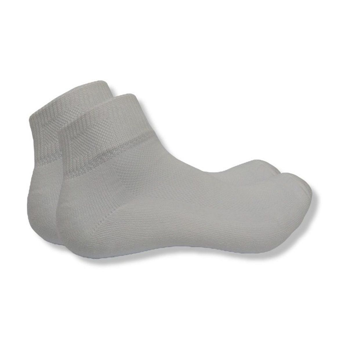 GENERICO - Medias Tobilleras de Algodón Color Blanco Entero - Pack de 3 pares