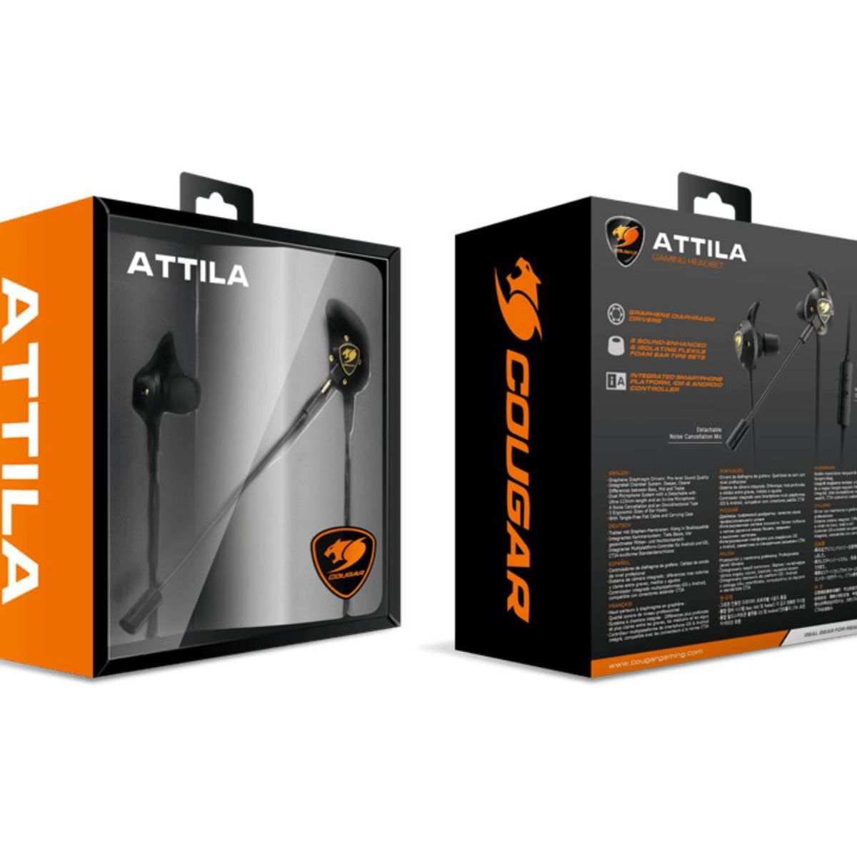 COUGAR - AUDIFONO COUGAR ATTILA IN-EAR DIAPHRAGM  3H86OP10B0001