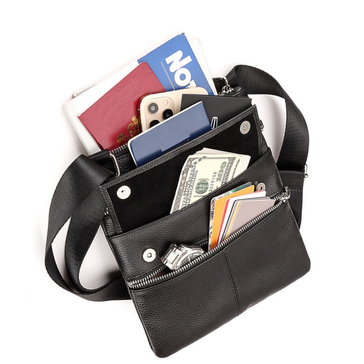 ARMUZ - Morral de Cuero Vacuno MH547 Mujer