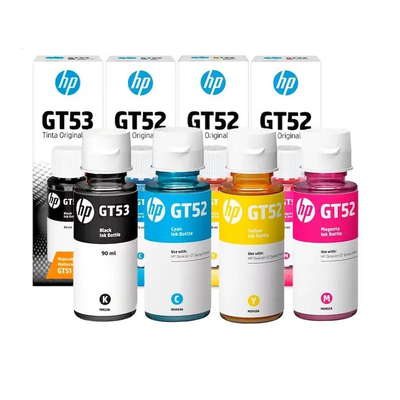 HP - Pack Tinta HP Gt52 Gt53 Negro Cyan Amarillo Mag