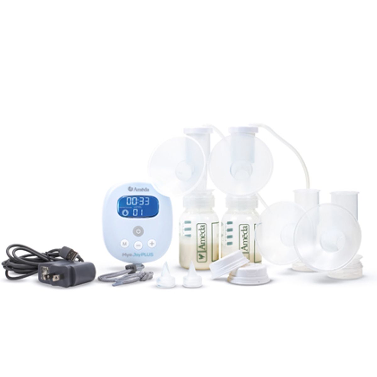 AMEDA - Extractor Eléctrico Doble de Leche Portátil y Recargable