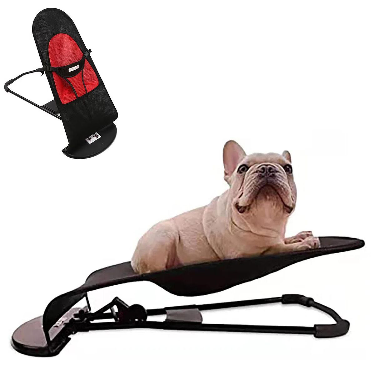 GENERICO - Silla Mecedora cama para Mascotas - Negro