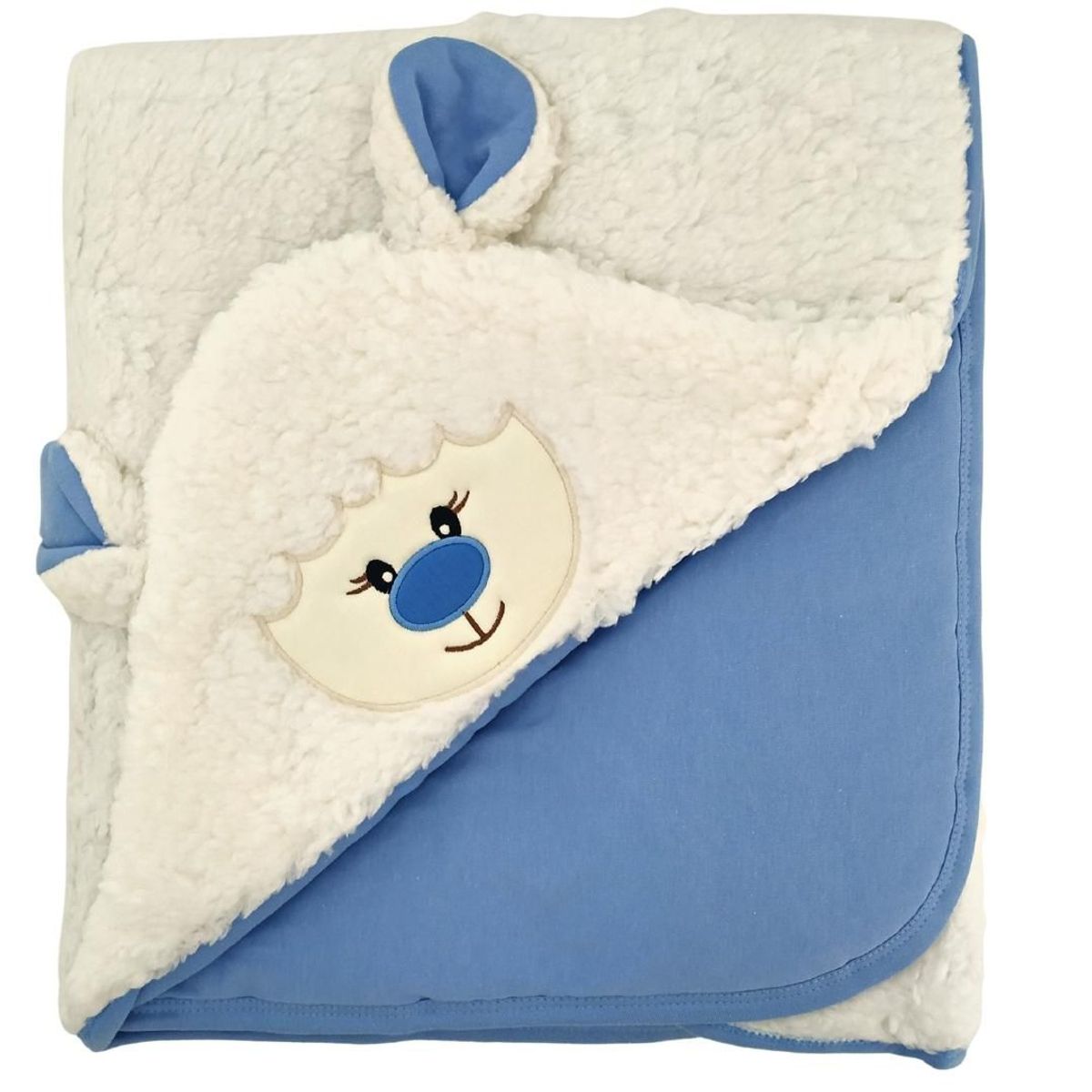 BABY MERINOS - Colcha bebe BABY MERINOS Obeja - Azul acero