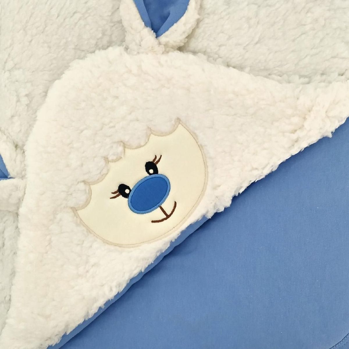 BABY MERINOS - Colcha bebe BABY MERINOS Obeja - Azul acero