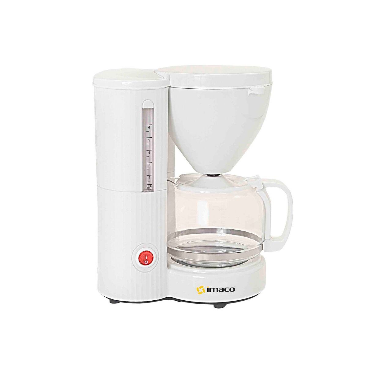 Imaco - Cafetera Eléctrica ICM608 6 a 8 Tazas Blanco