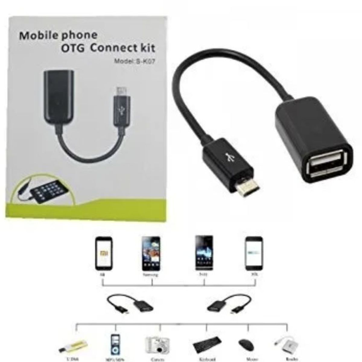 GENERICO - Cable Adaptador Otg De Microusb A Usb