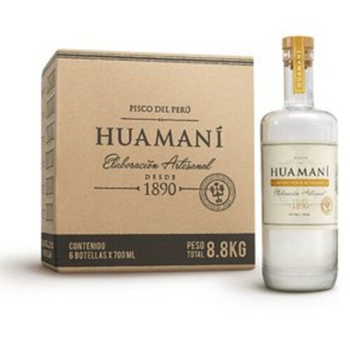 HUAMANI - Caja Huamaní Mosto Verde Acholado - 6 botellas de 700ml