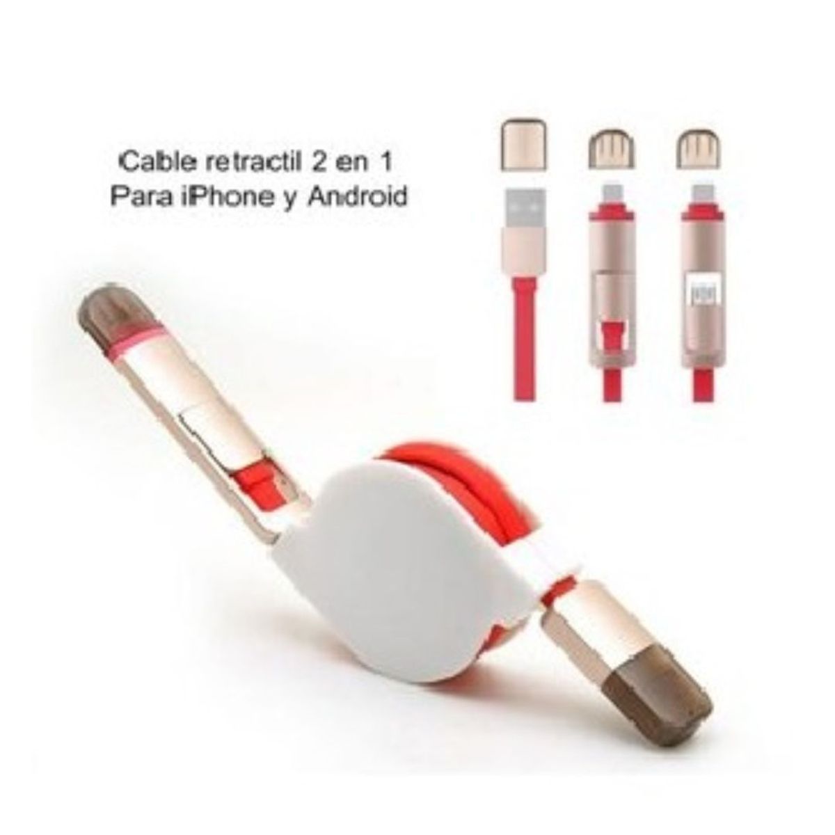 GENERICO - Cable Retractil 2 en 1