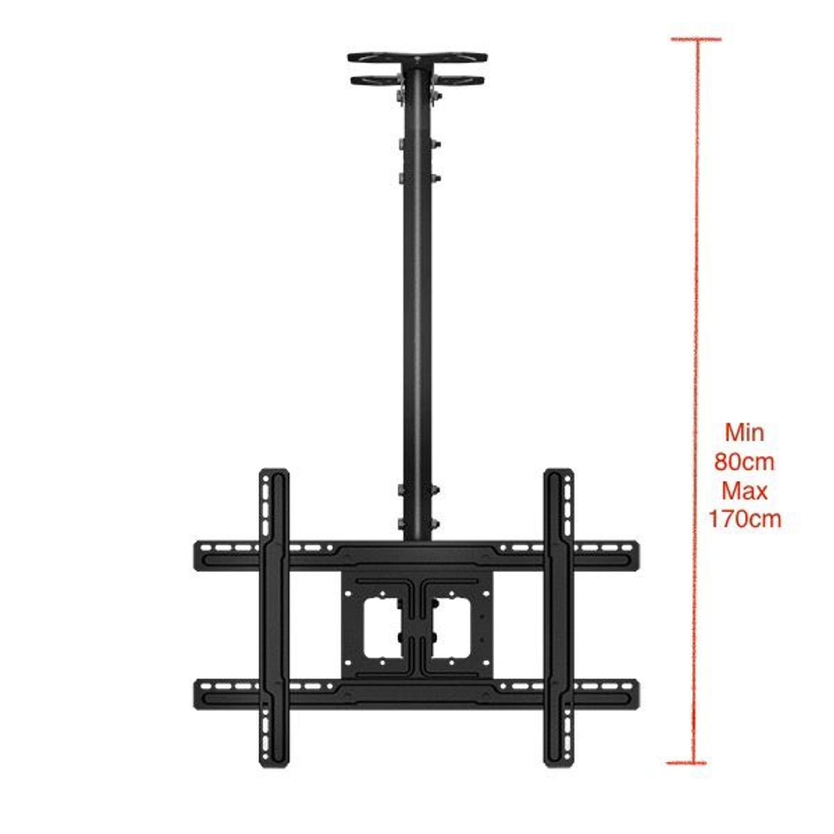 GENERICO - RACK TV PARA TECHO ALTO DE 32 A 75" / NEGRO
