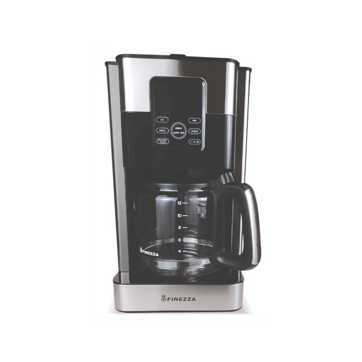 FINEZZA - Cafetera Eléctrica FINEZZA Digital de 12 tazas Plateado CK-676DI