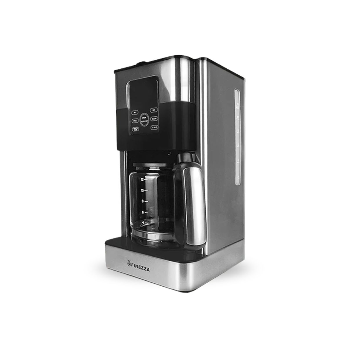 FINEZZA - Cafetera Eléctrica FINEZZA Digital de 12 tazas Plateado CK-676DI