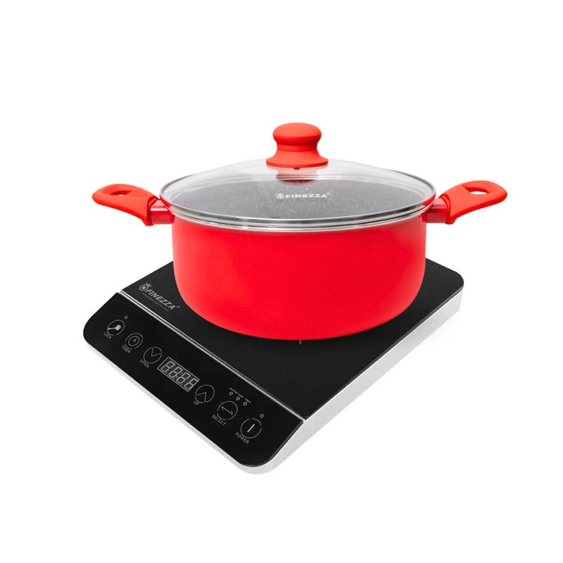 FINEZZA - Cocina a Inducción 1 hornilla fz-306in + Juego de Olla fz-x336tm Finezza