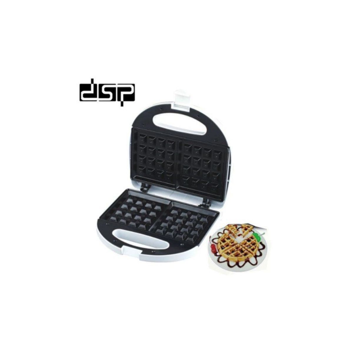 Dsp - Waflera Eléctrica DSP de 750W Para 2 Panes Blanco KC1058
