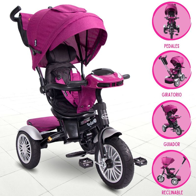 EBABY - TRICICLO REVERSIBLE EBABY ZOE PURPLE