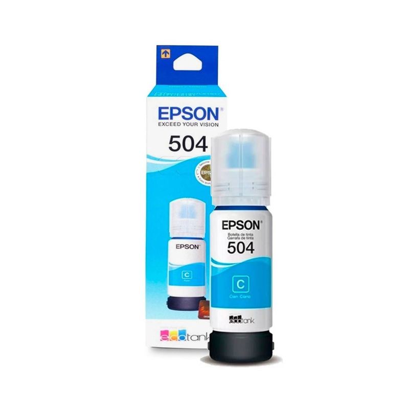 EPSON - Botella de Tinta Epson T504220-AL Cyan Original