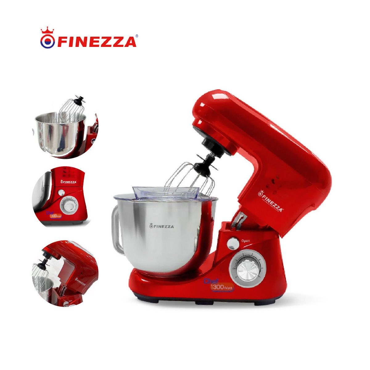 FINEZZA - Batidora orbital 1300w fz-6822b 6 velocidades - finezza