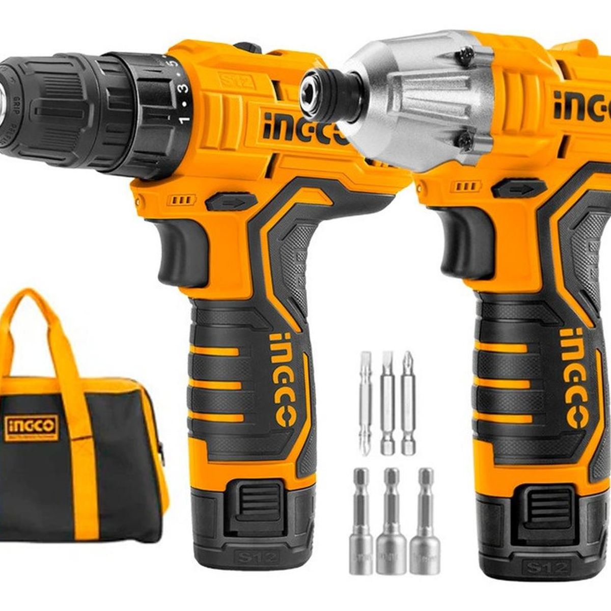 INGCO TOOLS - Combo Ingco CKLI1201 12V Taladro 20Nm  Atornillador 100Nm