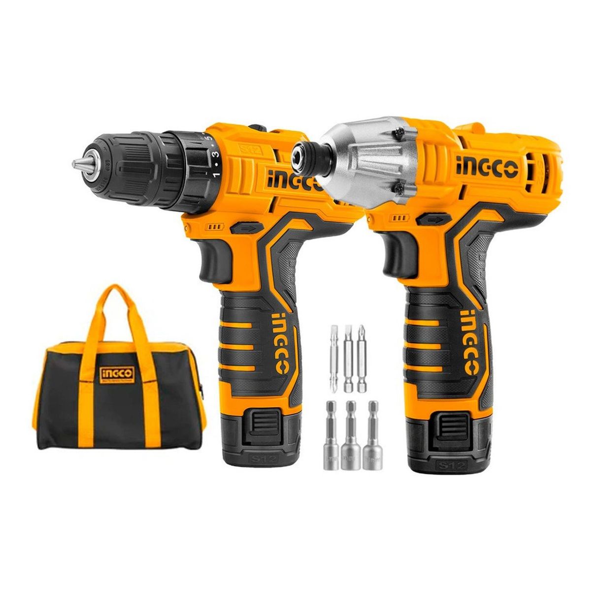 INGCO TOOLS - Combo Ingco CKLI1201 12V Taladro 20Nm  Atornillador 100Nm