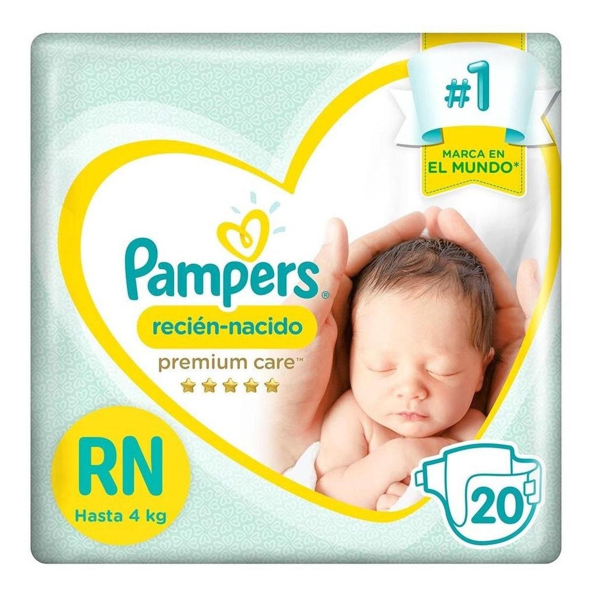 PAMPERS - Pampers Recién Nacido Premium Care Talla RN 20 Unidades