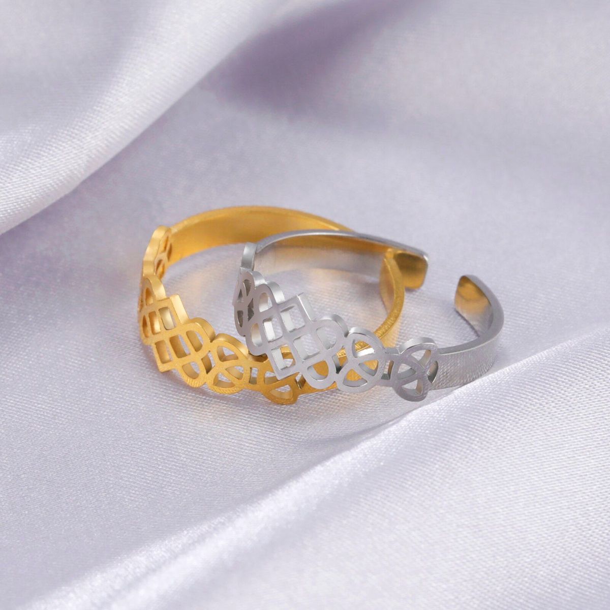 GENERICO - Anillo Mujer Irish Acero Inoxidable