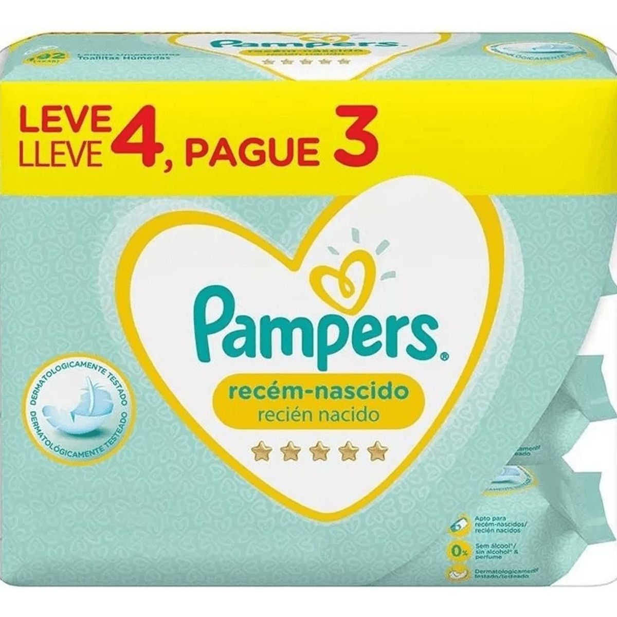 JOHNSONS - Pampers Toallitas Húmedas Recién Nacido 192 unidades
