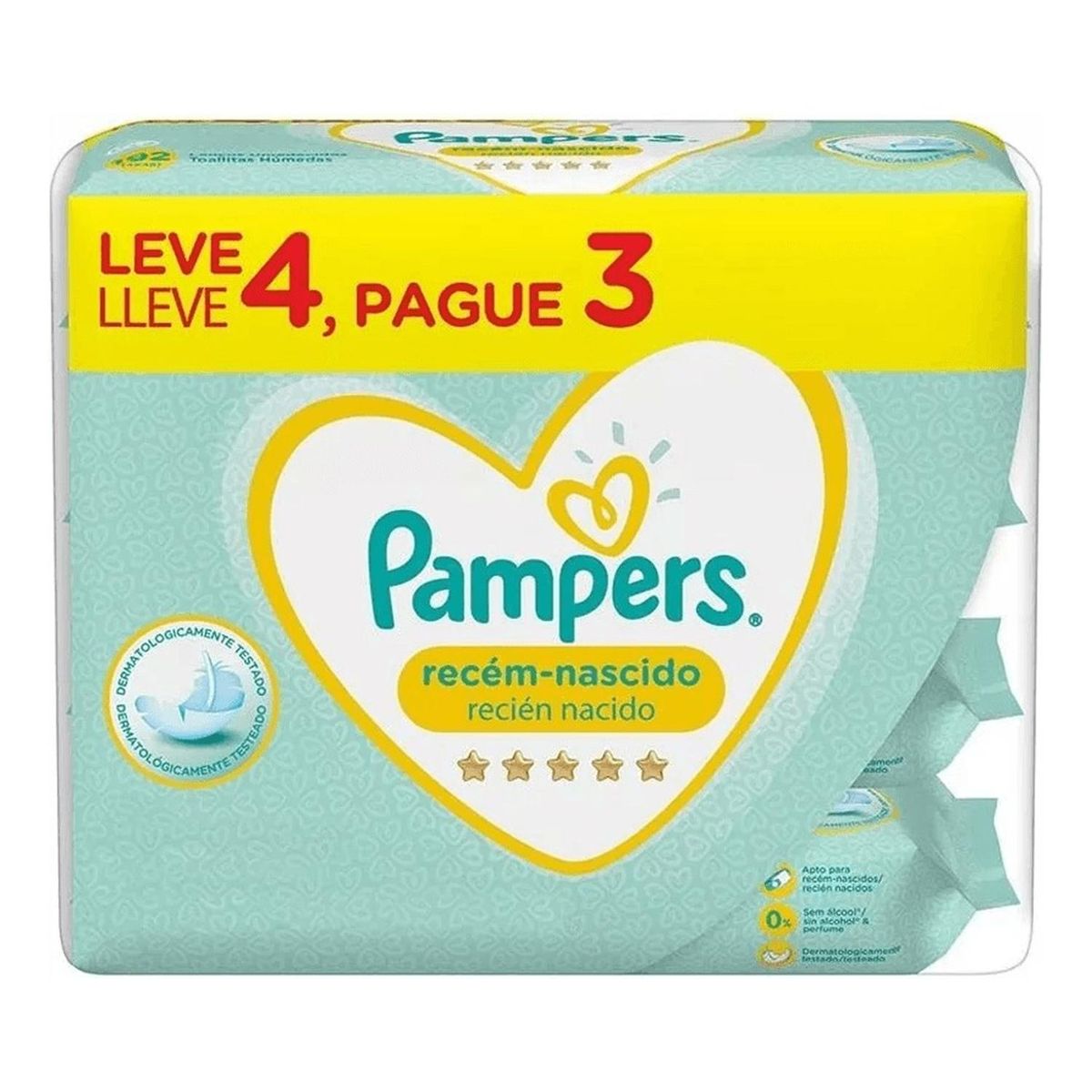 JOHNSONS - Pampers Toallitas Húmedas Recién Nacido 192 unidades